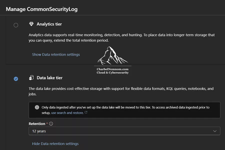 Microsoft Sentinel Cost Estimation and Optimization — The Definitive Guide! 4 The data lake Tier