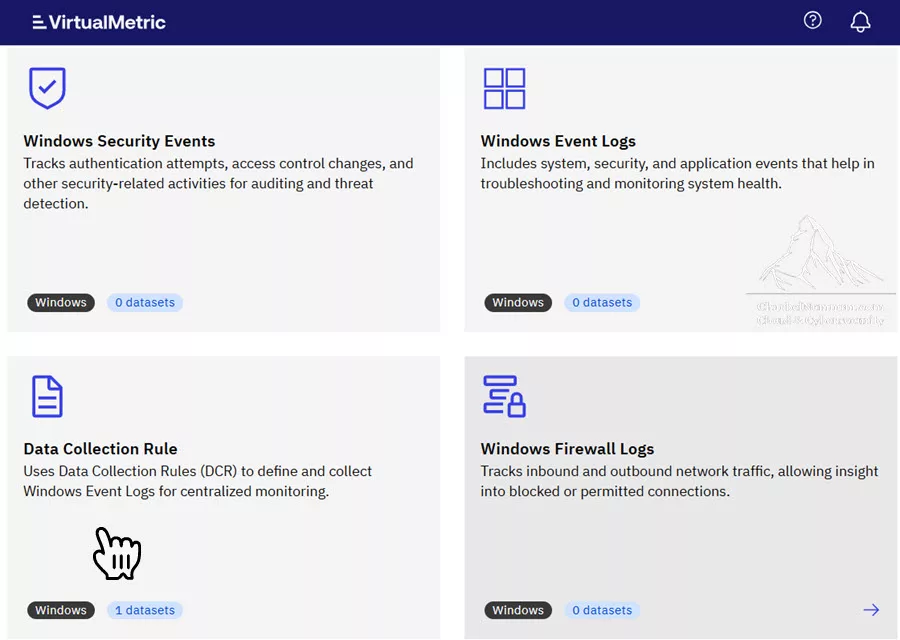 VirtualMetric | Create Windows Data Collection Rule