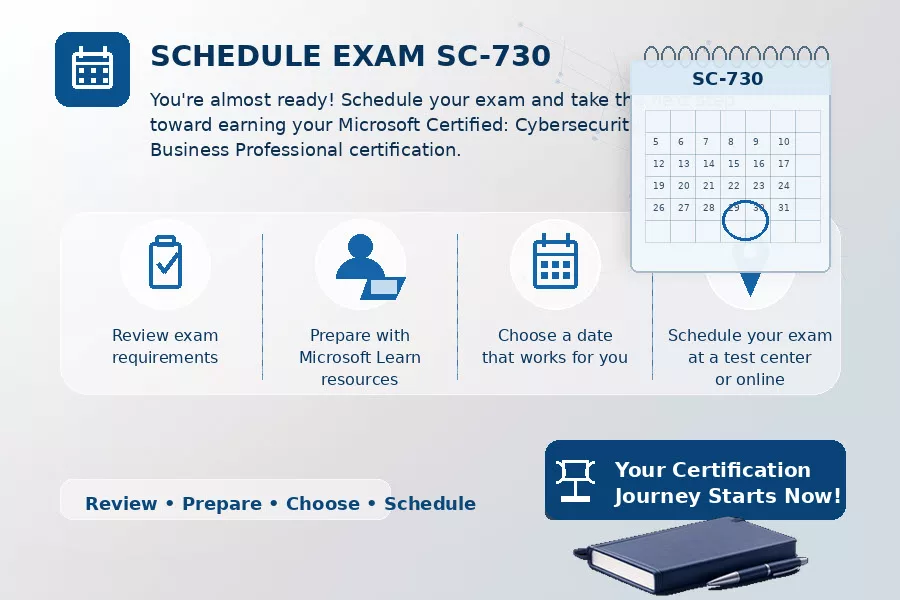 Schedule Exam SC-730