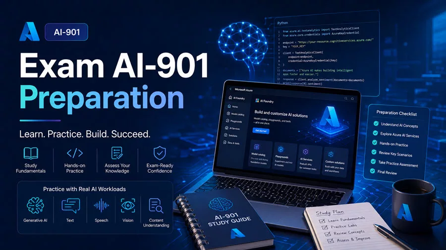 Exam AI-901 Study Guide: Microsoft Azure AI Fundamentals 4 Exam AI-901 Preparation