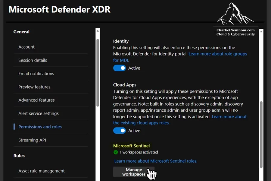 Microsoft Sentinel | Manage workspaces in the Defender Portal