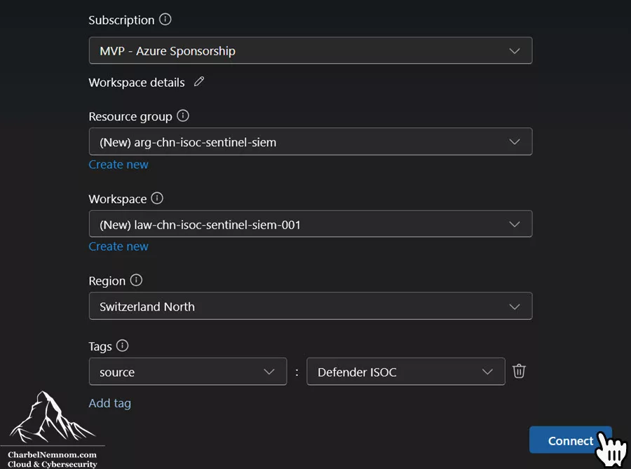 Customizing the ISOC workspace details before provisioning