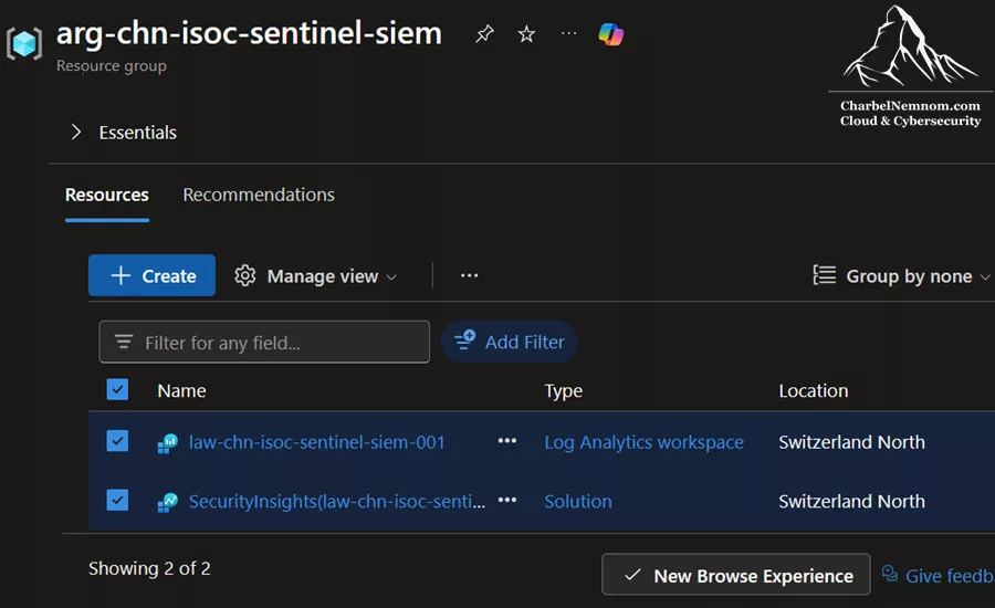 The ISOC workspace is an Azure Log Analytics workspace