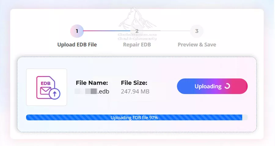 Online Exchange Database Repair: Comparing Stellar’s Online Service and Desktop Software 3 Uploading an EDB file for online recovery